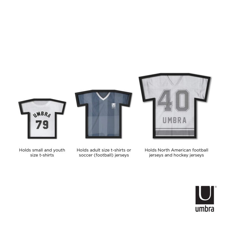Umbra T-Frame, Unique T-Shirt Display Case to Showcase Adult Sized T-Shirts (Small to Large), Black - Image 3